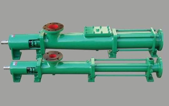 Rotomac progressive cavity screw pump for sludge, slurry and viscous fluids