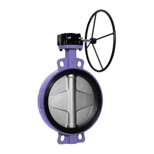 ALLSEN concentric butterfly valve with gear operator