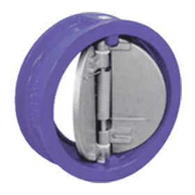 ALLSEN dual plate wafer check valve with twin spring-loaded plates