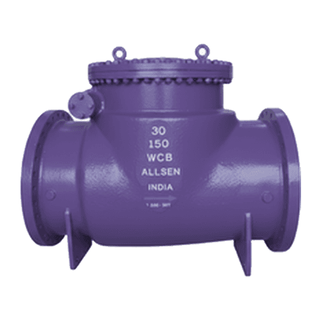 ALLSEN flanged swing check valve with bolted cover
